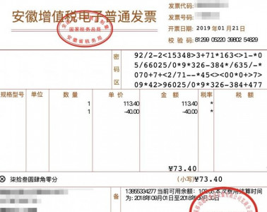 Example: Chinese invoices